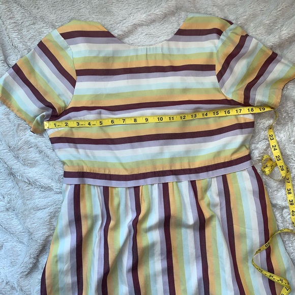MADEWELL Striped Scoop-Back Dress - Picture 3 of 12